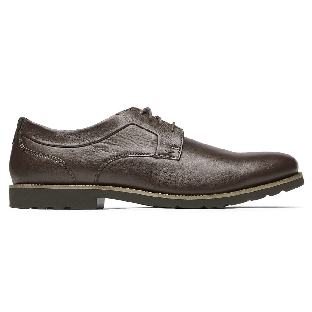 Rockport Mens Sharp & Ready 2 Plain Toe - Oxfords Dark Brown - ZAD251860